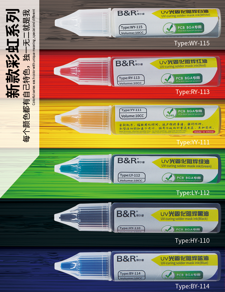 B&R UV curing solder mask in BY-114