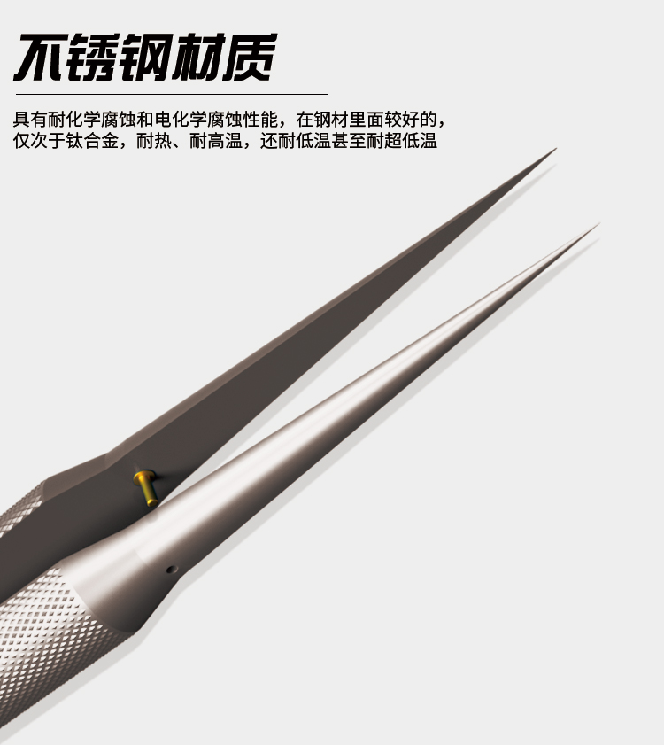 B&R Fingerprint Flywire Titanium Tweezers