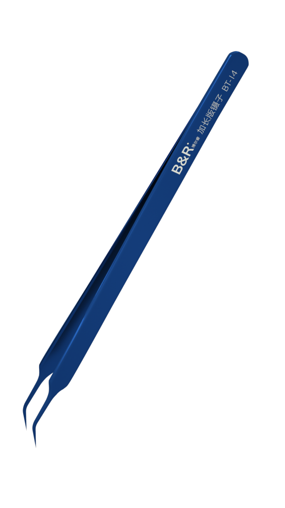 B&R Long Tip Precision Tweezers BT-14