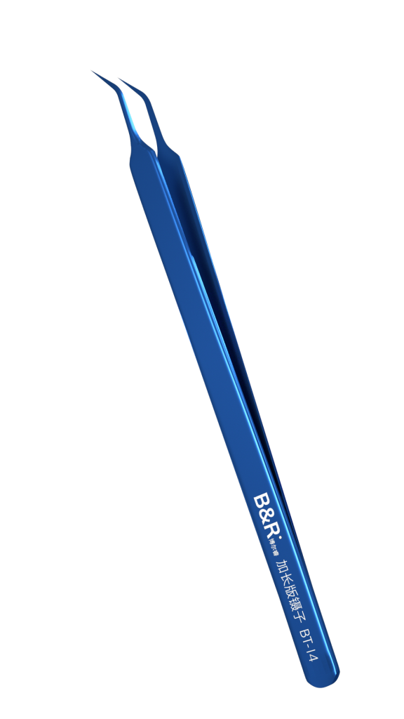 B&R Long Tip Precision Tweezers BT-14