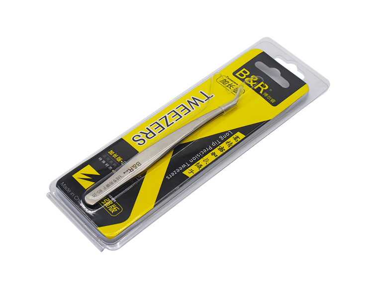 B&R Long Tip Precision Tweezers BS-10